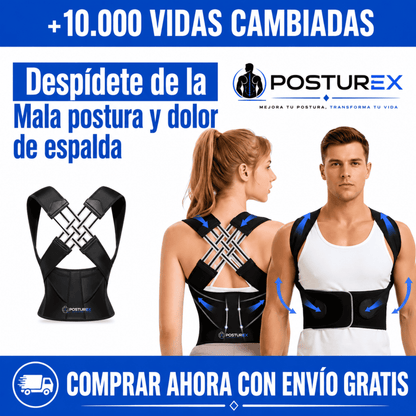 POSTUREX™ Corrector de Postura Inteligente.