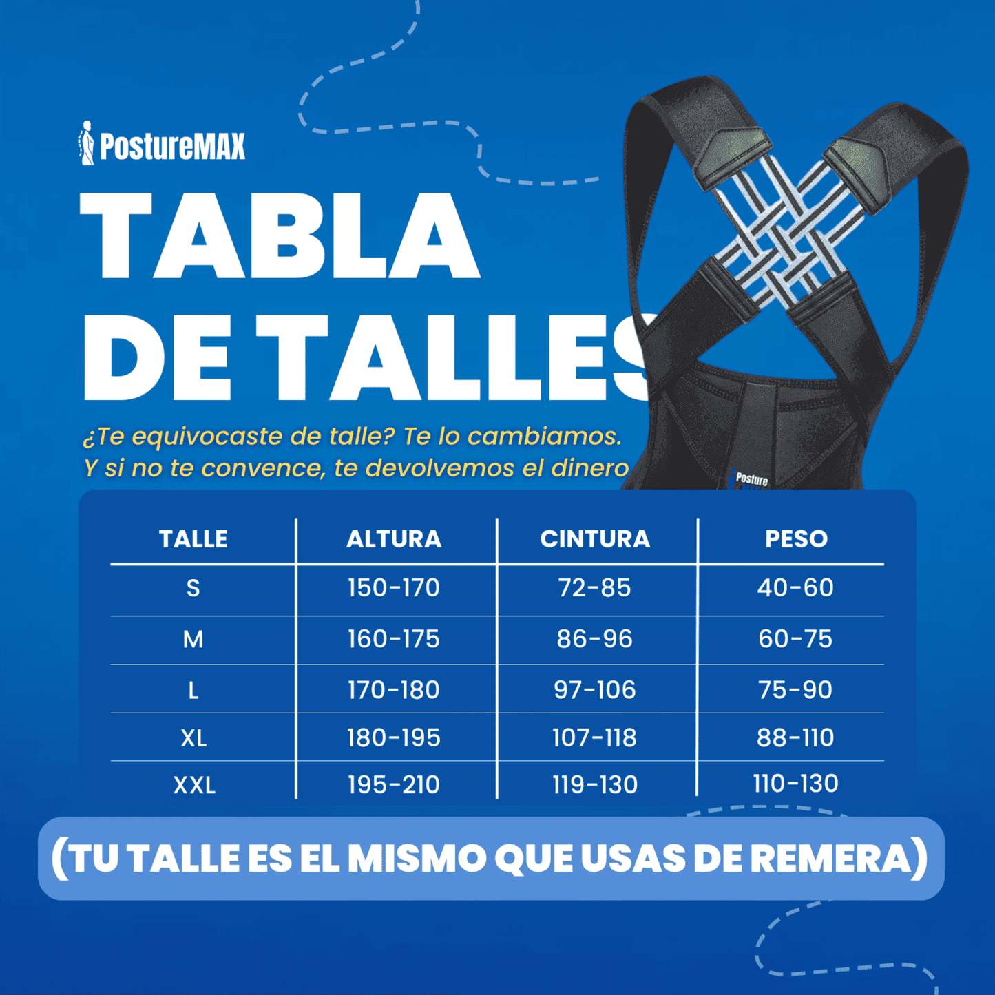 POSTUREX™ Corrector de Postura Inteligente.