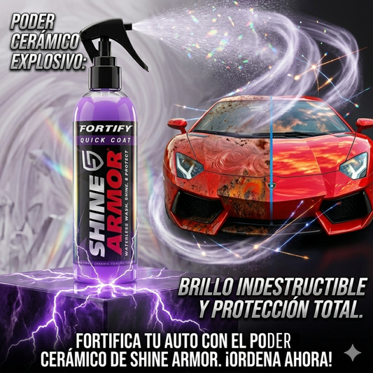 Shine Armor Fortify Quick Coat: Blindaje Cerámico 3-en-1 con Brillo de Exhibición Inmediato